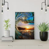 Diamond Painting Golven met Zon