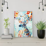 Diamond Painting Hert met Bloemen