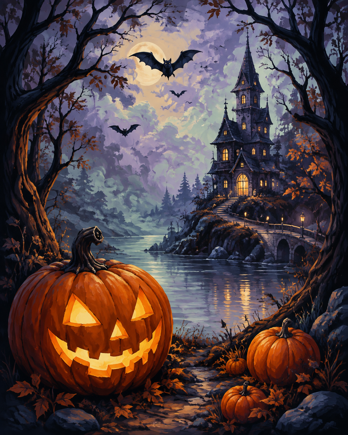Schilderen op nummer Jacks duistere gloed – Halloween