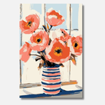 Koraalbloemen schilderen op nummer