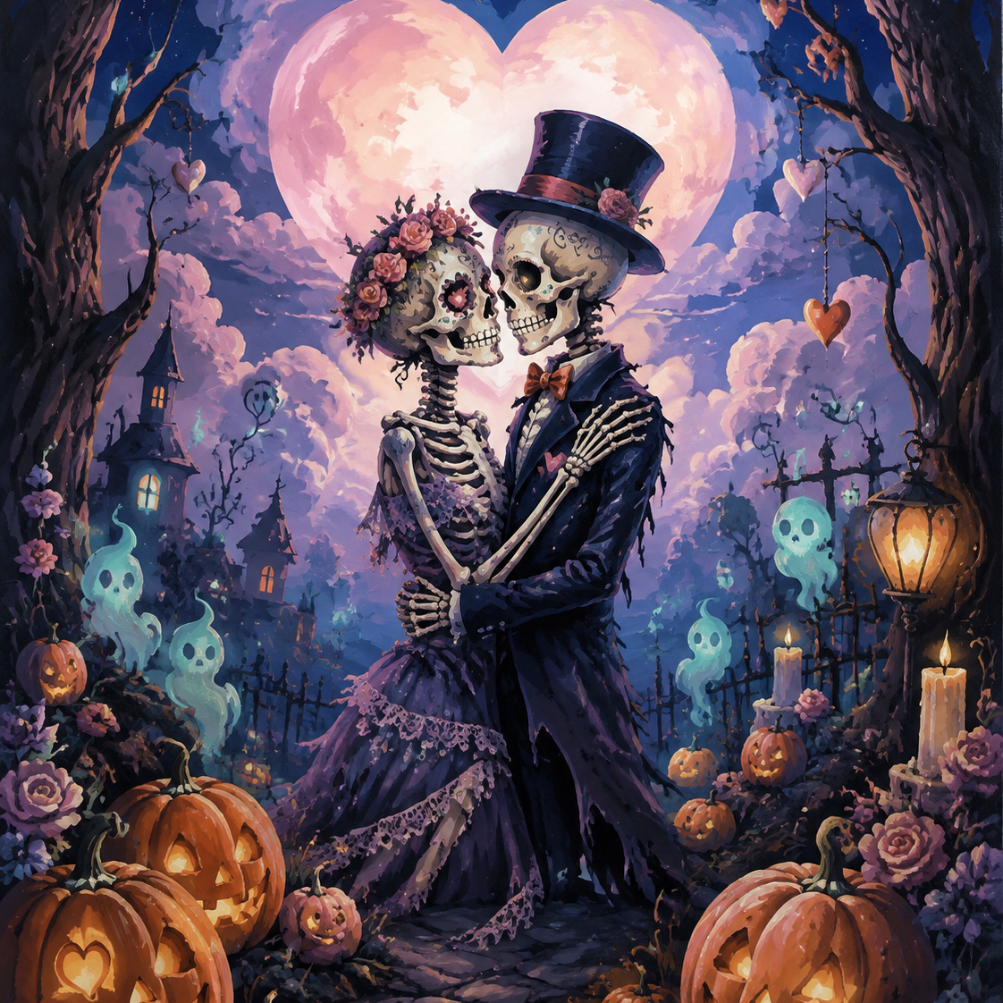 Schilderen op nummer Liefde tot op het bot – Halloween