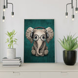 Diamond Painting Olifant Koptelefoon