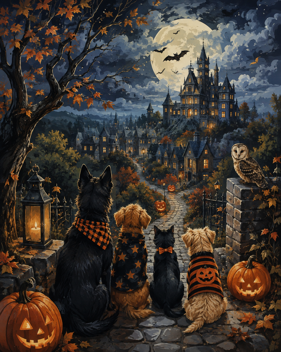 Schilderen op nummer Pootjes in de spooknacht – Halloween