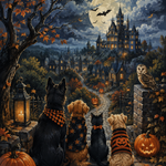 Schilderen op nummer Pootjes in de spooknacht – Halloween