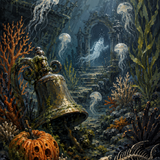 Schilderen op nummer Spoken onder de zee – Halloween