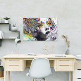 Diamond Painting Vrouw met Bloem