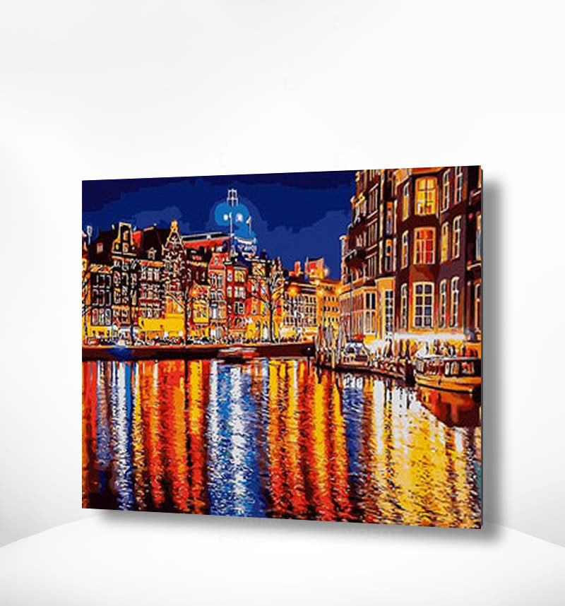 Schilderen op nummer Donkere Stad