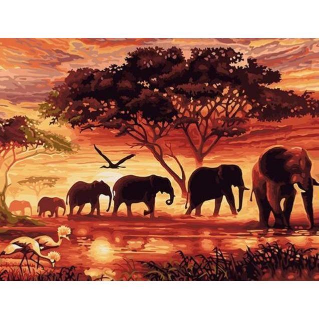 Schilderen op Nummer Afrika