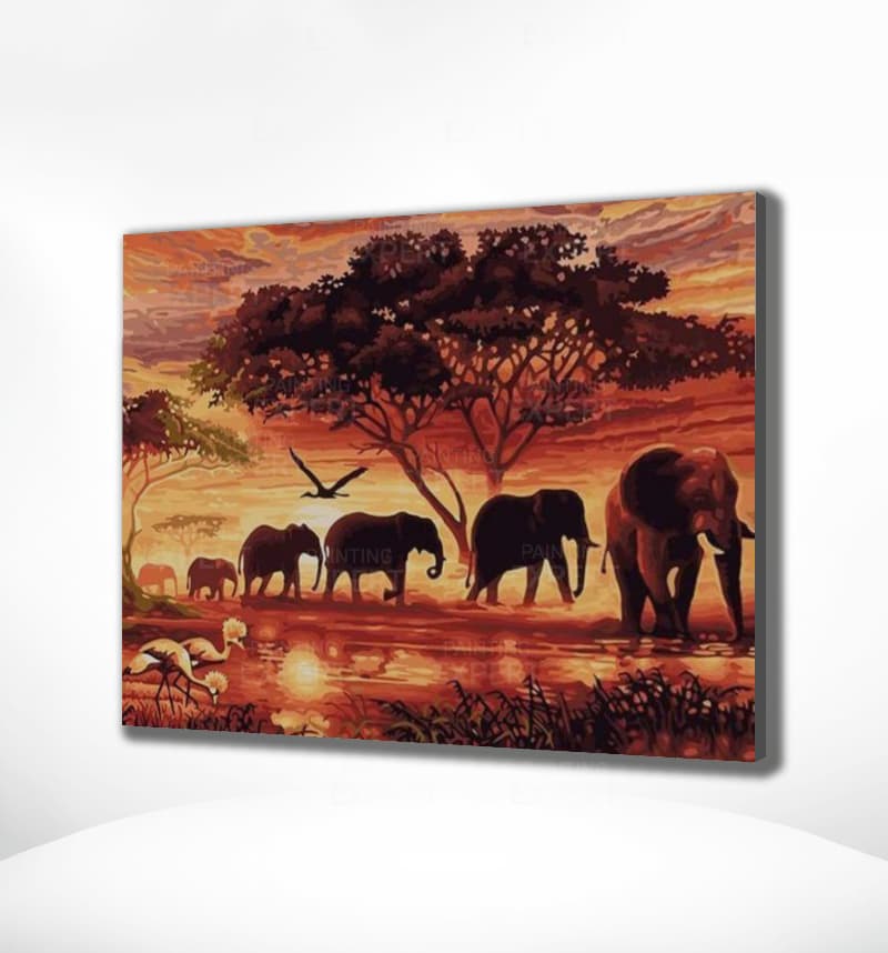 Schilderen op Nummer Afrika