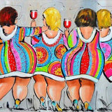 Schilderen op Nummer Dikke Dames