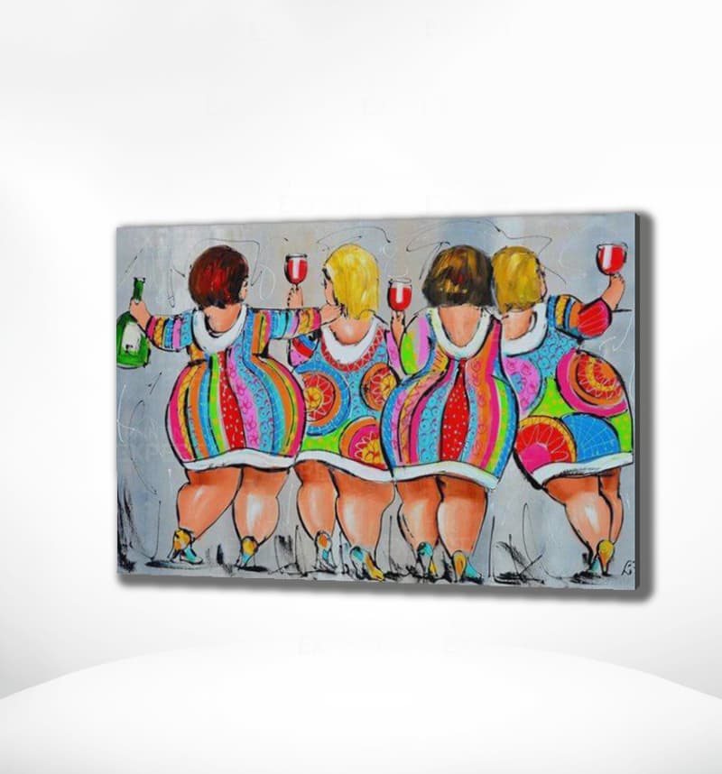 Schilderen op Nummer Dikke Dames
