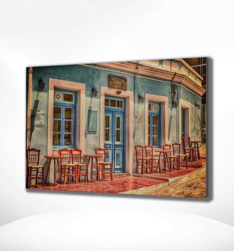 Schilderen op Nummer Huisjes in Griekenland