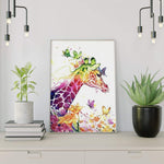 Schilderen op Nummer Kleurrijke Giraf