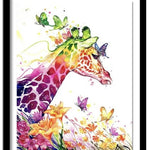 Schilderen op Nummer Kleurrijke Giraf