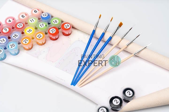 Schilderen op Nummer Landschap Boot