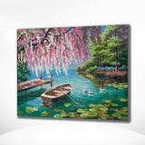 Schilderen op Nummer Landschap Boot