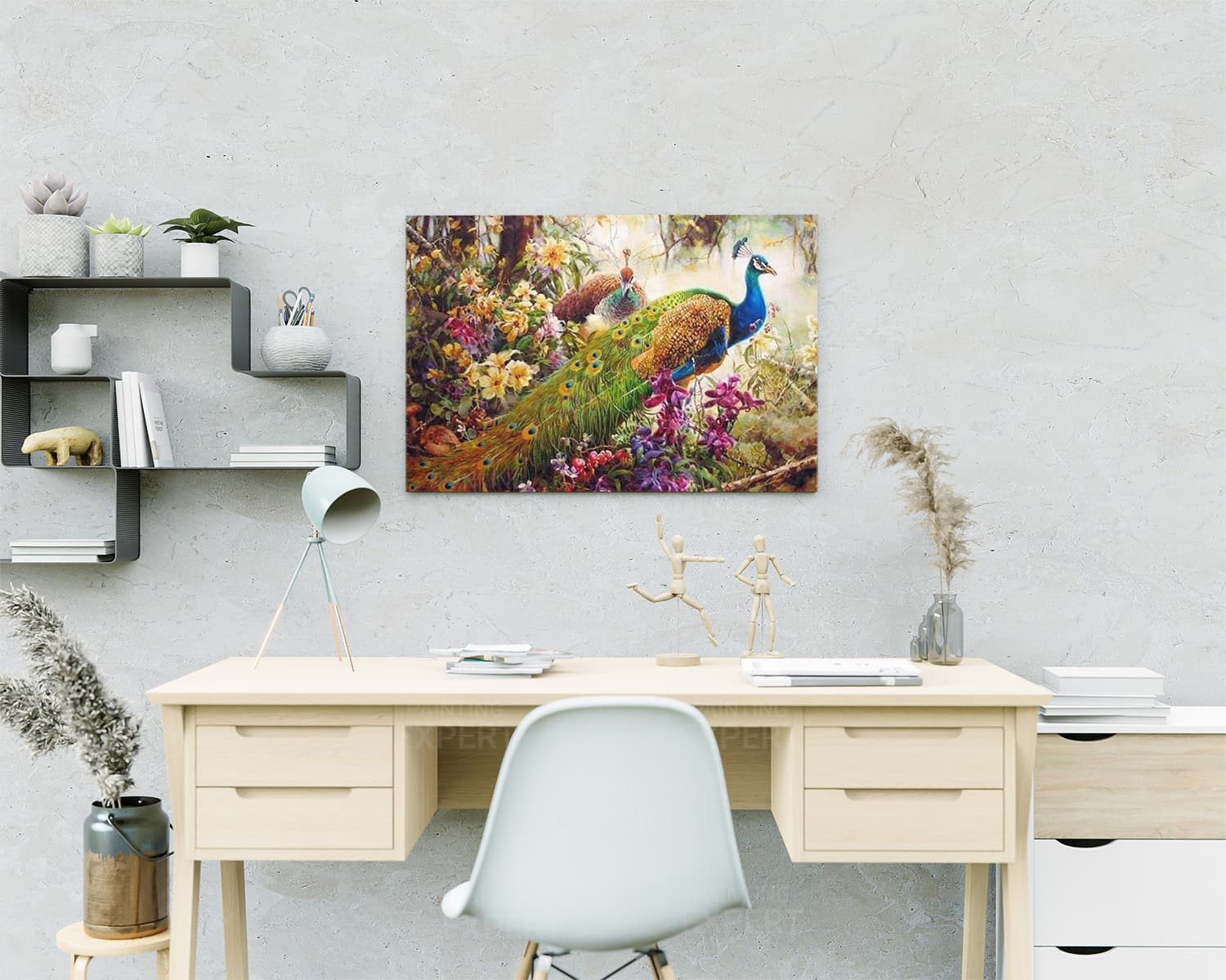 Schilderen op Nummer Pauwen