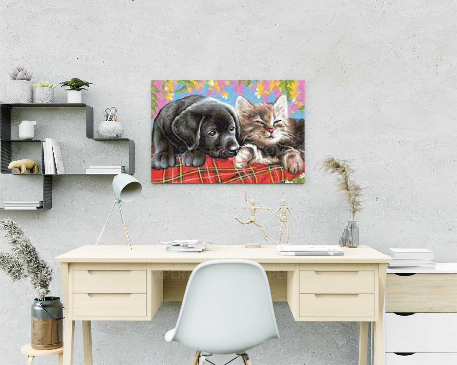 Schilderen op Nummer Puppy en Kitten