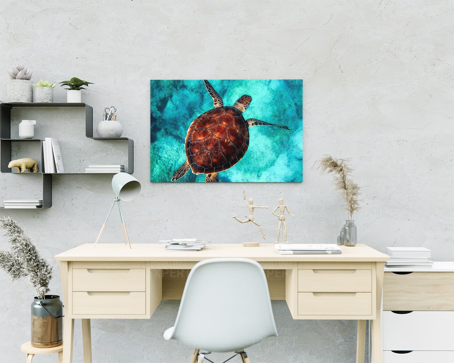 Schilderen op Nummer Schildpad (Met Lijst)