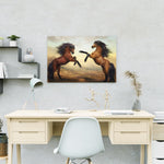 Schilderen op Nummer Twee Paarden