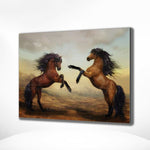 Schilderen op Nummer Twee Paarden