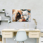 Schilderen op Nummer Vrouw met Wolf