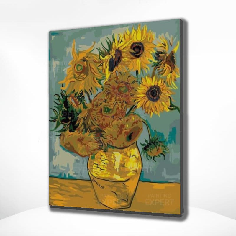 Schilderen op Nummer Zonnebloemen van Gogh