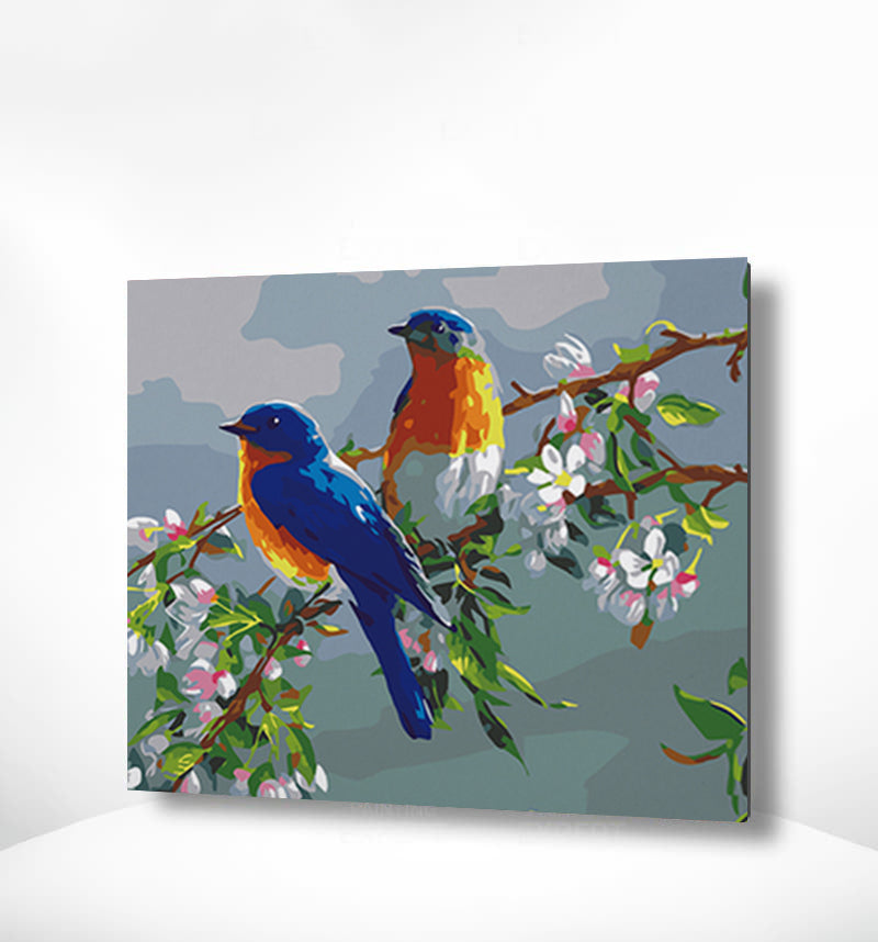 Schilderen op nummer 2 Vogels