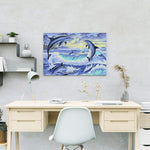 Schilderen op nummer 6 Dolfijnen