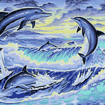 Schilderen op nummer 6 Dolfijnen