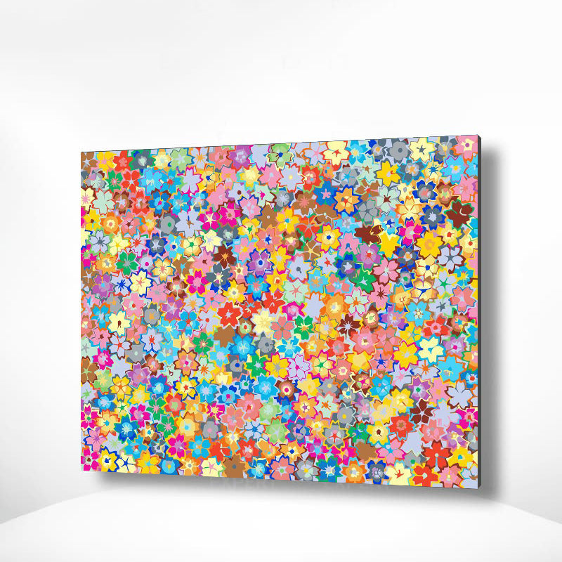 Schilderen op nummer Abstracte Bloemen