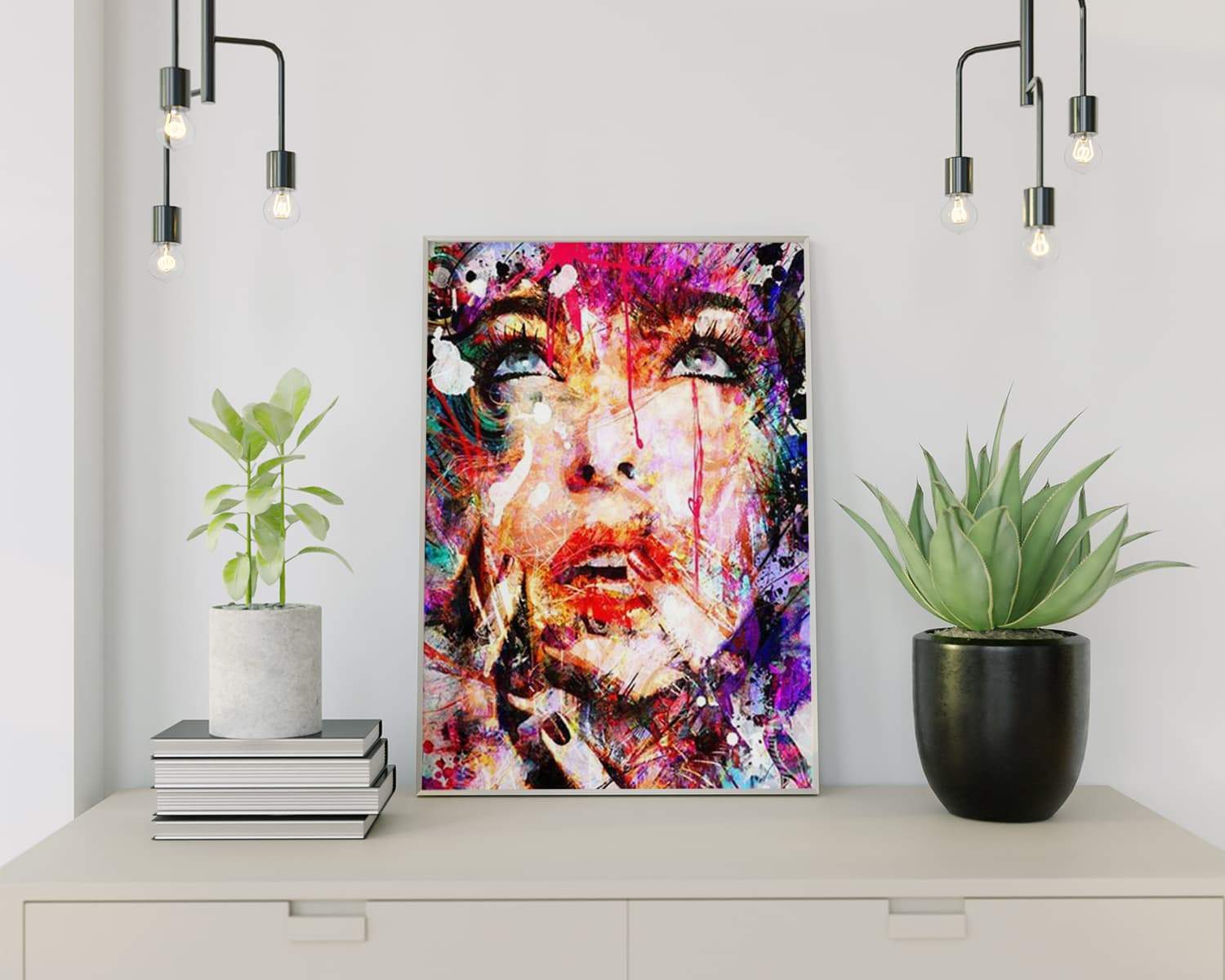 Schilderen op nummer Abstracte Vrouw
