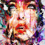 Schilderen op nummer Abstracte Vrouw