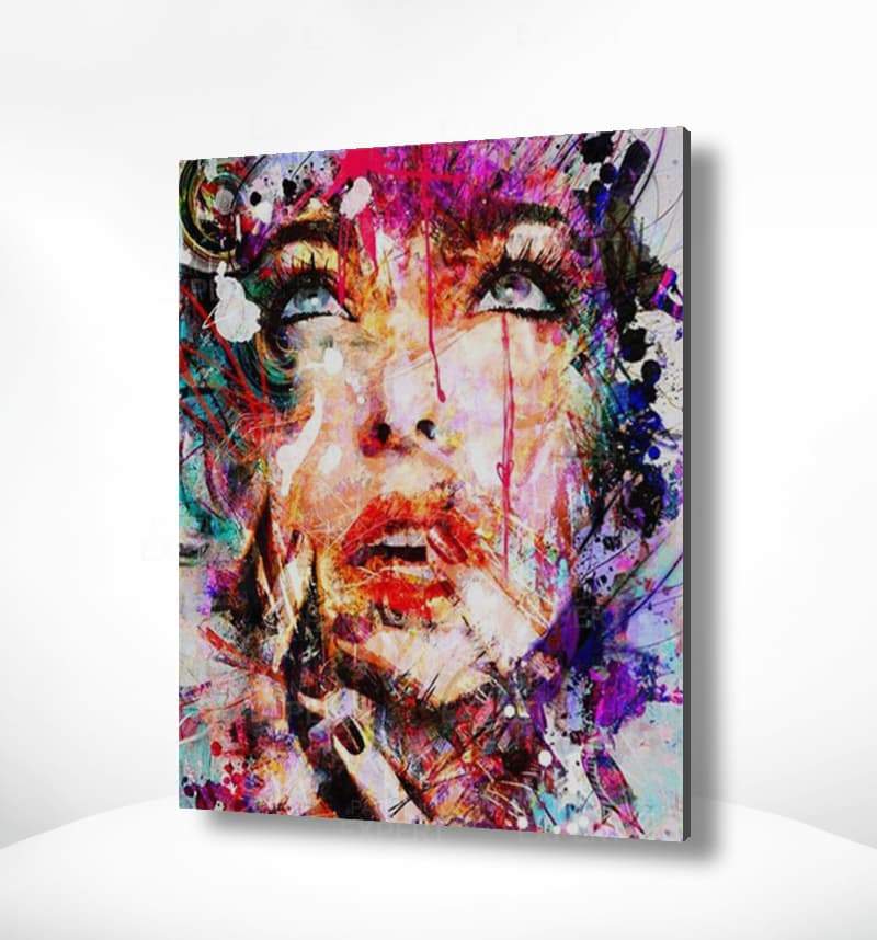 Schilderen op nummer Abstracte Vrouw