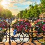 Schilderen op nummer Amsterdam Bloemetjes