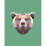 Schilderen op nummer Beer Polygon