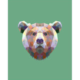 Schilderen op nummer Beer Polygon