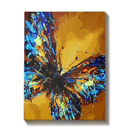 Schilderen op nummer Blauwe Vlinder