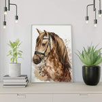 Schilderen op nummer Bruin Paard