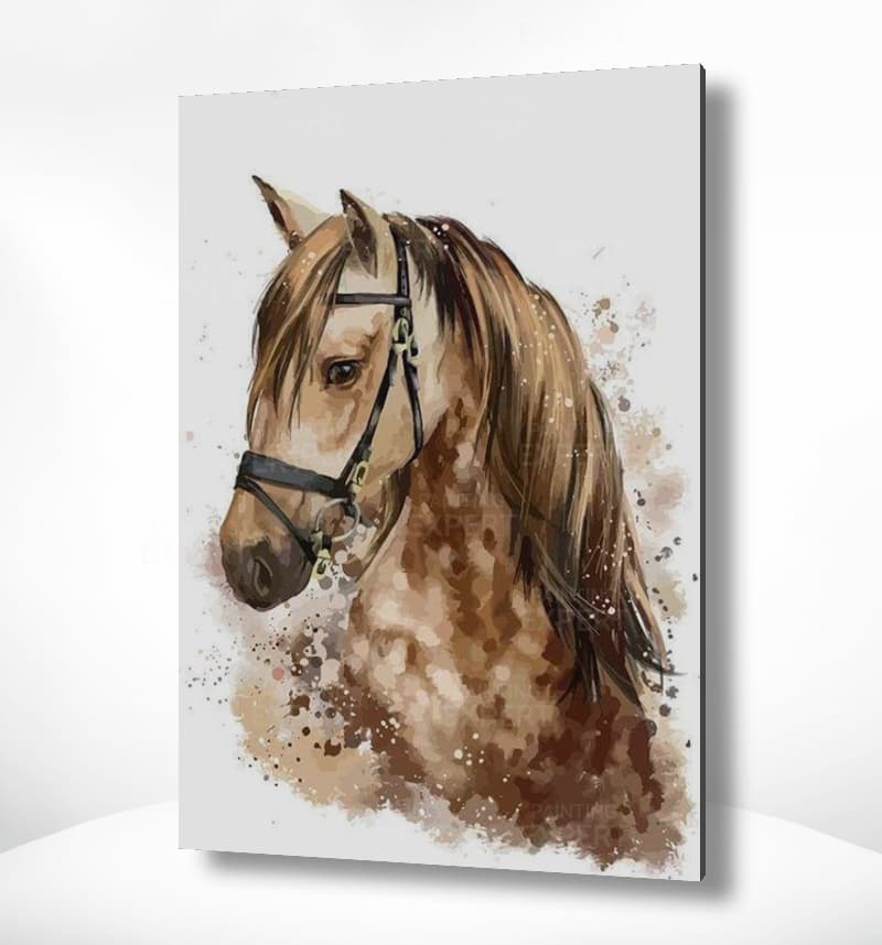 Schilderen op nummer Bruin Paard