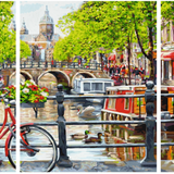Schilderen op nummer Drieluik Amsterdam