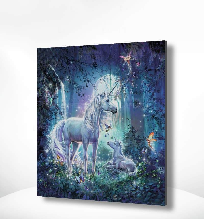 Schilderen op nummer Eenhoorns in het Bos