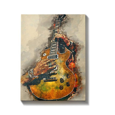 Schilderen op nummer Gitaar