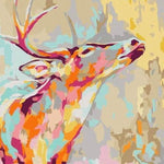 Schilderen op nummer Hert met Vrolijke Kleuren-Painting Expert