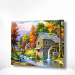 Schilderen op nummer Huis met Watermolen