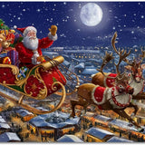 Schilderen op nummer Kerstman en Rendier