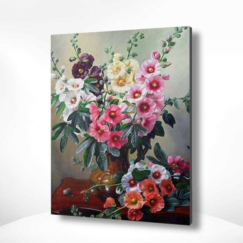 Schilderen op nummer Kleurrijke Bloemen