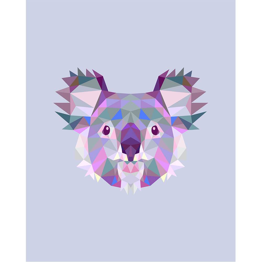 Schilderen op nummer Koala Polygon