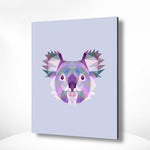 Schilderen op nummer Koala Polygon