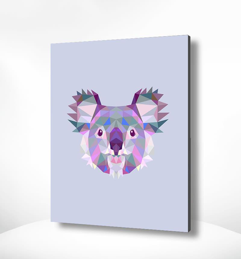 Schilderen op nummer Koala Polygon